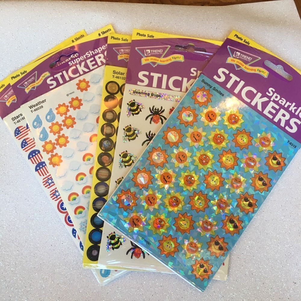 PACKS OF Stickers Plus Large Embossed Accomplished - Picture 11 of 16